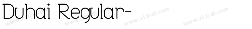 Duhai Regular字体转换